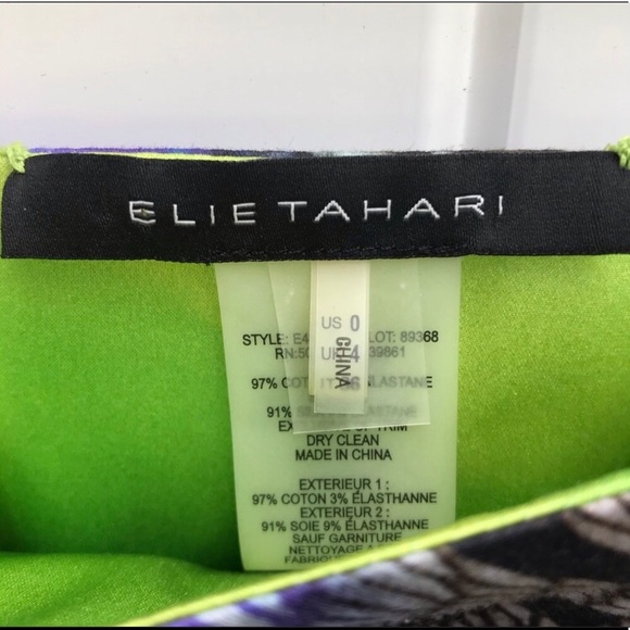 Elie Tahari Multi-Colour Silk Mini Skirt - Picture 5 of 8